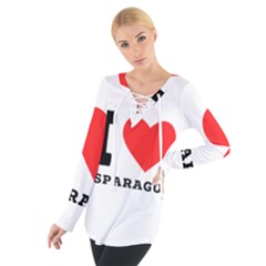 I Love Asparagus  Tie Up Tee by ilovewhateva