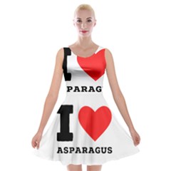 I Love Asparagus  Velvet Skater Dress by ilovewhateva