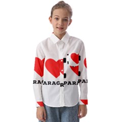 I Love Asparagus  Kids  Long Sleeve Shirt by ilovewhateva