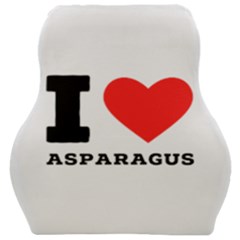 I Love Asparagus  Car Seat Velour Cushion  by ilovewhateva