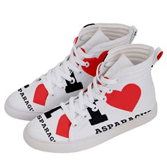 I Love Asparagus  Men s Hi-top Skate Sneakers by ilovewhateva