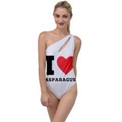 I Love Asparagus  To One Side Swimsuit by ilovewhateva