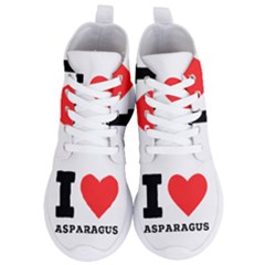 I Love Asparagus  Women s Lightweight High Top Sneakers by ilovewhateva