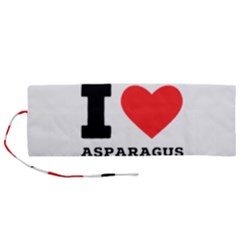 I Love Asparagus  Roll Up Canvas Pencil Holder (m) by ilovewhateva