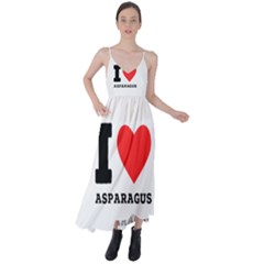 I Love Asparagus  Tie Back Maxi Dress by ilovewhateva