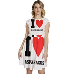 I Love Asparagus  Cap Sleeve High Waist Dress by ilovewhateva