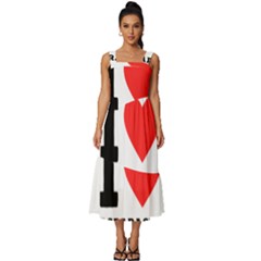 I Love Asparagus  Square Neckline Tiered Midi Dress by ilovewhateva