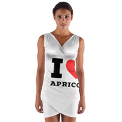 I Love Apricot  Wrap Front Bodycon Dress by ilovewhateva