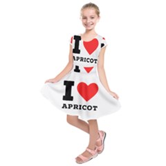 I Love Apricot  Kids  Short Sleeve Dress by ilovewhateva