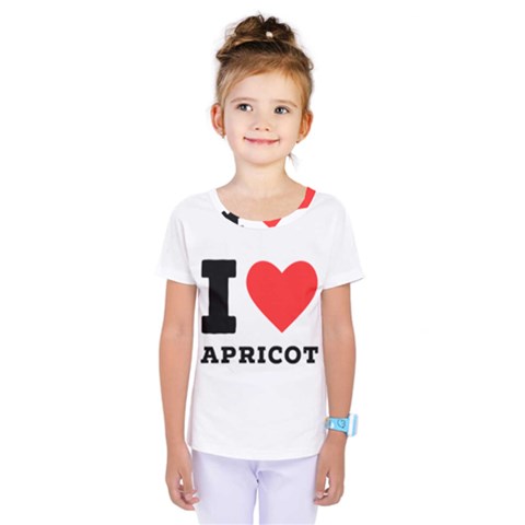 I Love Apricot  Kids  One Piece Tee by ilovewhateva