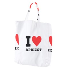 I Love Apricot  Giant Grocery Tote by ilovewhateva