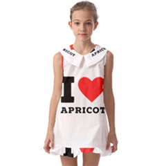 I Love Apricot  Kids  Pilgrim Collar Ruffle Hem Dress by ilovewhateva