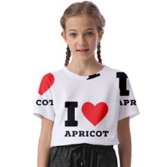 I Love Apricot  Kids  Basic Tee by ilovewhateva