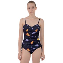 Cosmos Rockets Spaceships Ufos Sweetheart Tankini Set by Cowasu