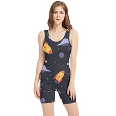 Cosmos Rockets Spaceships Ufos Women s Wrestling Singlet by Cowasu