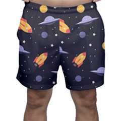 Cosmos Rockets Spaceships Ufos Men s Shorts