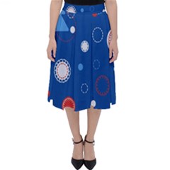 Christmas Pattern Tree Design Classic Midi Skirt by Cowasu