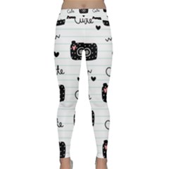 Cute Cameras Doodles Hand Drawn Classic Yoga Leggings by Cowasu