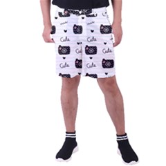 Cute Cameras Doodles Hand Drawn Men s Pocket Shorts