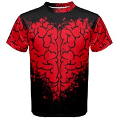 Heart Brain Mind Psychology Doubt Men s Cotton Tee by Cowasu