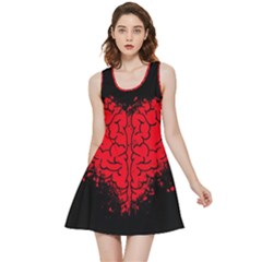 Heart Brain Mind Psychology Doubt Inside Out Reversible Sleeveless Dress by Cowasu