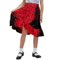 Heart Brain Mind Psychology Doubt Kids  Ruffle Flared Wrap Midi Skirt View1