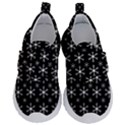 Snowflakes Background Pattern Kids  Velcro No Lace Shoes View1