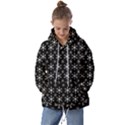 Snowflakes Background Pattern Kids  Oversized Hoodie View1