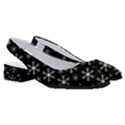 Snowflakes Background Pattern Women s Classic Slingback Heels View3