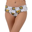 Lion Heads Pattern Design Doodle Frill Bikini Bottoms View1