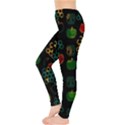 Apples Honey Honeycombs Pattern Leggings  View3