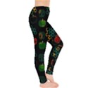 Apples Honey Honeycombs Pattern Leggings  View4