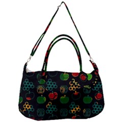 Apples Honey Honeycombs Pattern Removable Strap Handbag by Cowasu