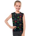 Apples Honey Honeycombs Pattern Kids  Mesh Tank Top View1