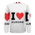 I love almond  Men s Long Sleeve Tee View2