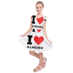 I Love Almond  Kids  Short Sleeve Dress by ilovewhateva