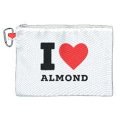 I Love Almond  Canvas Cosmetic Bag (xl) by ilovewhateva