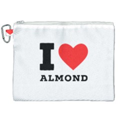 I Love Almond  Canvas Cosmetic Bag (xxl) by ilovewhateva