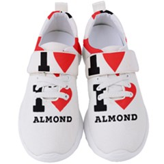 I Love Almond  Women s Velcro Strap Shoes by ilovewhateva