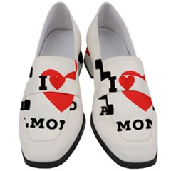 I Love Almond  Women s Chunky Heel Loafers by ilovewhateva