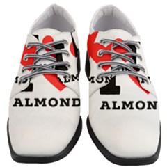 I Love Almond  Women Heeled Oxford Shoes by ilovewhateva