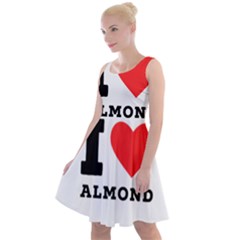 I Love Almond  Knee Length Skater Dress by ilovewhateva