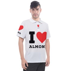 I Love Almond  Men s Polo Tee by ilovewhateva