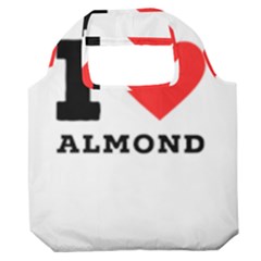 I Love Almond  Premium Foldable Grocery Recycle Bag by ilovewhateva