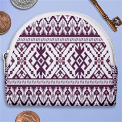 Illustration Ukrainian Folk Seamless Pattern Ornament Horseshoe Style Canvas Pouch