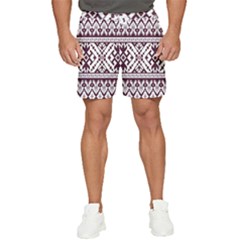 Illustration Ukrainian Folk Seamless Pattern Ornament Men s Runner Shorts by Cowasu