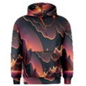 Fire Flame Burn Hot Heat Light Burning Orange Men s Core Hoodie View1