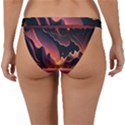 Fire Flame Burn Hot Heat Light Burning Orange Band Bikini Bottoms View2