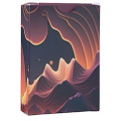 Fire Flame Burn Hot Heat Light Burning Orange Playing Cards Single Design (rectangle) With Custom Box by Cowasu