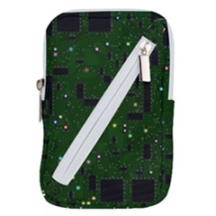 Circuit Board Conductor Tracks Belt Pouch Bag (large) by Cowasu